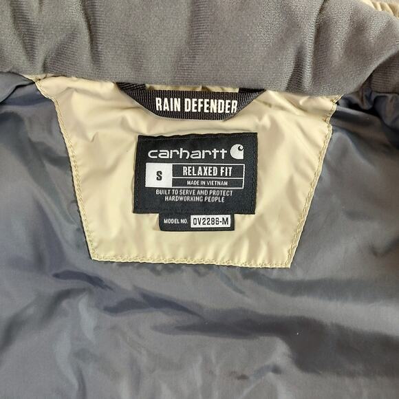 Carhartt Rain Defender relaxed fit lightweight quilted vest mens Small - Picture 5 of 9